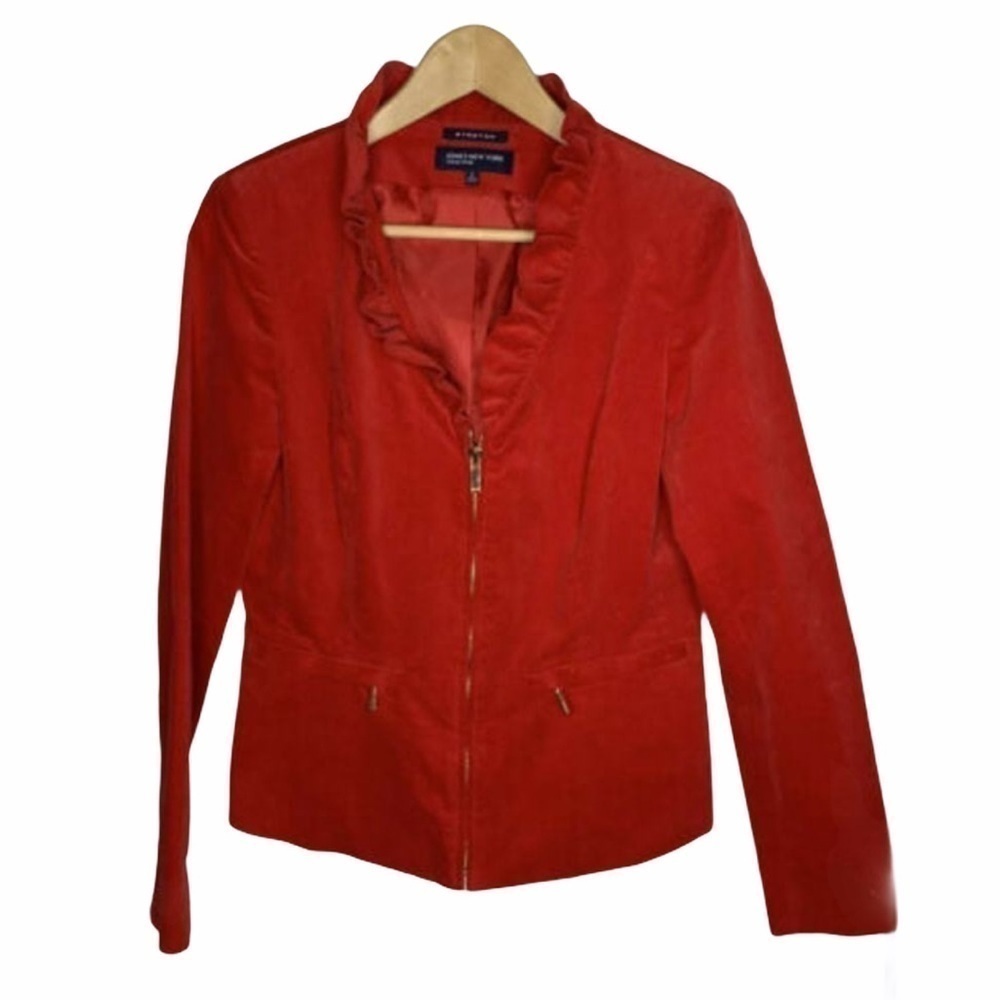 Jones Of New York Women Velour Blazer Jacket 6